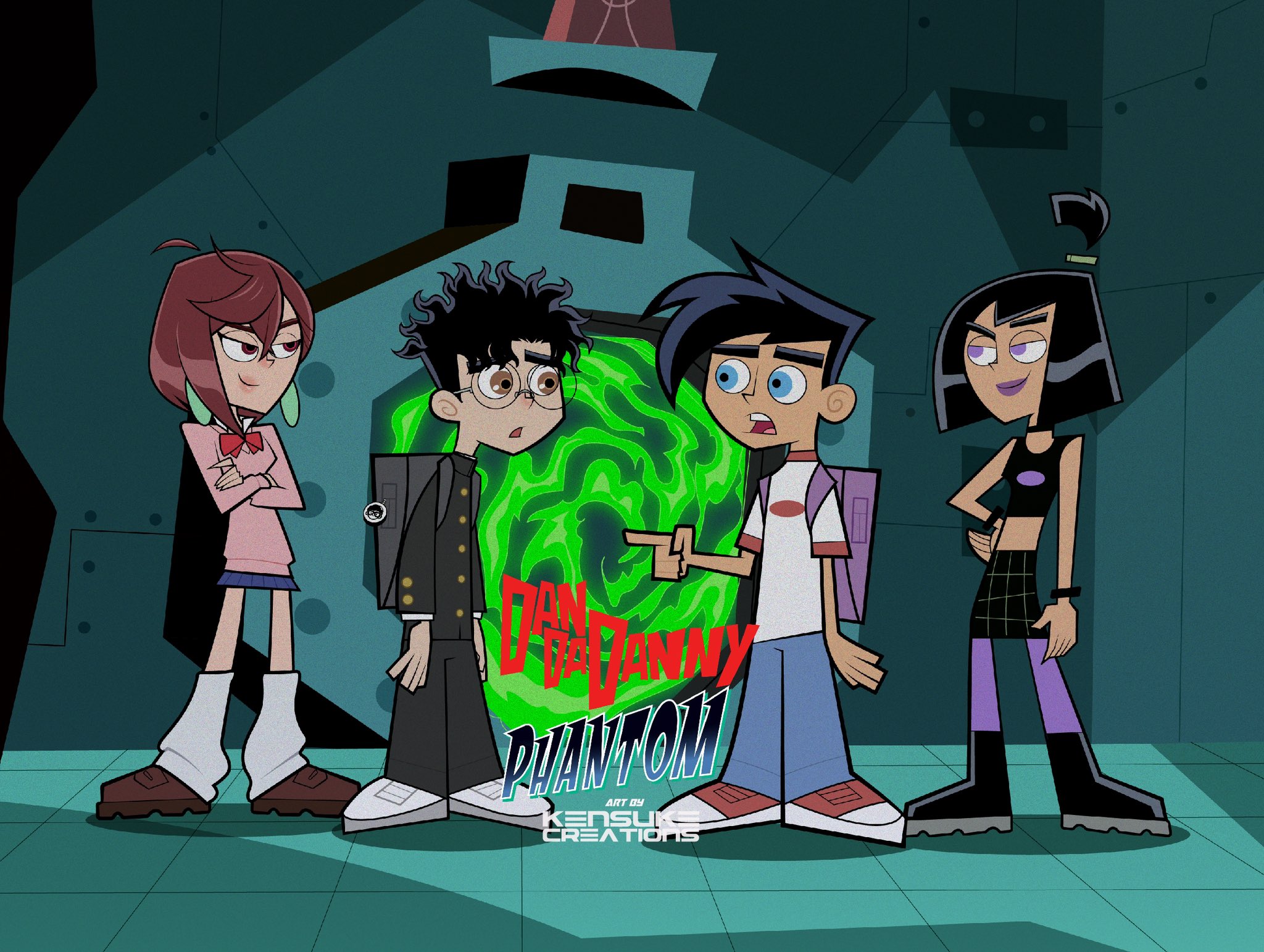 Dandadan y Danny Phantom finalmente se encuentran